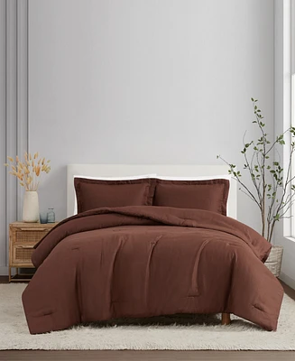 Brookyln Loom Flax Linen 3-Pc. Comforter Set