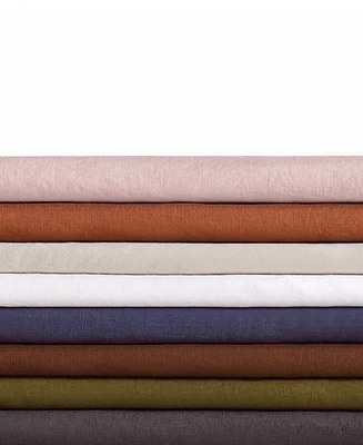 Brookyln Loom Flax Linen 3-Pc. Duvet Cover Set