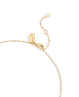 Coach Signature Quilted Heart Pendant Necklace