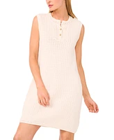 CeCe Women's Sleeveless Mini Sweater Dress