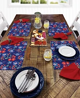 CounterArt Freedom Flowers Premier Fabric Placemats, Set of 4