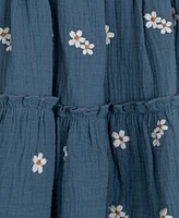 Sparkle & Shine Toddler and Little Girls Daisy Embroidered Dress