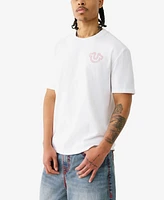 True Religion Men's Short Sleeve Puff Stitch T-Shirt
