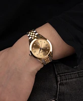 Balmain Women's Swiss Classic R Diamond Accent Two-Tone Stainless Steel Bracelet Watch 30mm