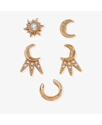 Sun & Moon Earring Set