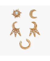 Sun & Moon Earring Set