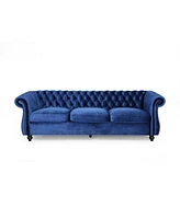 Navy Blue Velvet Sofa: Elegance And Comfort