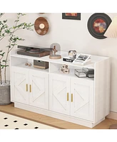 Dresser cabinet, barcabinet, Buffet Sideboard Storage Cabinet, Buffet Server Console Tablestorge cabinetsolid, for Dining Room, Living Room, KitchenHa
