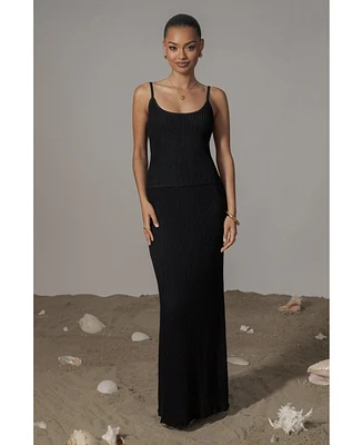 Jluxlabel Women's Serena Ribbed Skirt Set