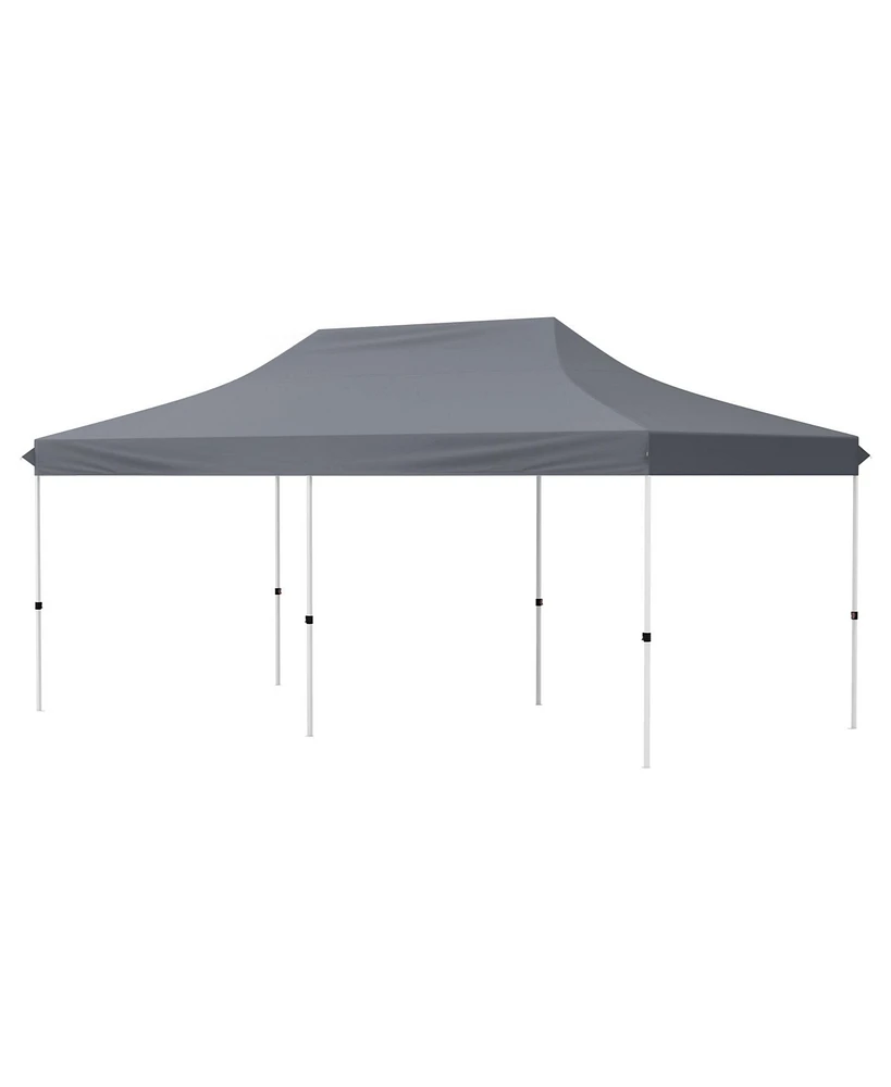 10 X 20 Ft Pop up Canopy Tent Foldable Portable Outdoor Gazebo with Carry Bag