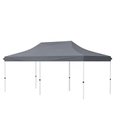 10 X 20 Ft Pop up Canopy Tent Foldable Portable Outdoor Gazebo with Carry Bag