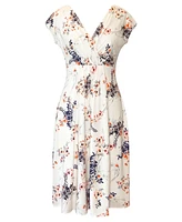 Alie Street London Women's Sophia V-Neck Short Sleeve Dress