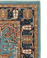 Karastan Spice Market Deir Aquamarine 3'5" x 5'5" Area Rug