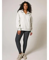 Lovall Women's All Szn Oversized 1/4 Zip Sweatshirt