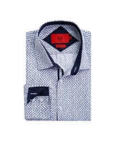 Elie Balleh Big Boys White Slim Fit Paisley Print Shirt