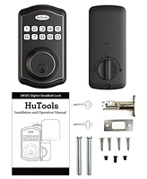 Zachvo Keyless Entry Deadbolt Lock, Electric Door Locks with Keypads