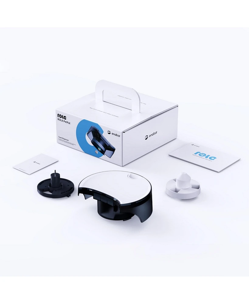 Treat Dispenser Module for Rola PetPal: Treat Toss, No Food Jamming Design, Airtight, Freshness-Locking, Remote App Control