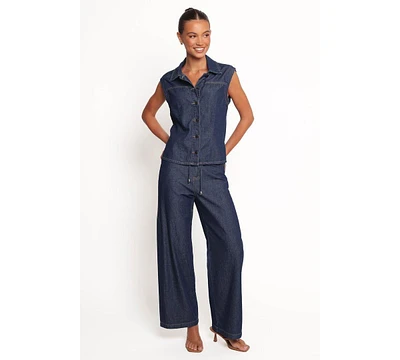 Petal and Pup Women's Kirie Wide Leg Denim Pant