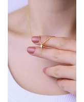 Spero London Single Star Necklace Sterling Silver