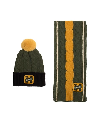 Star Wars Men's The Mandalorian Mandalore Adult 2-Pack Cable Knit Beanie & Scarf Set