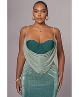 Jluxlabel Women's Dusk Shimmery Nights Maxi Dress