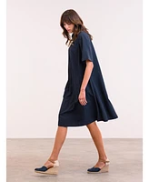 Celtic & Co. Women's Short Sleeve Swing Dress