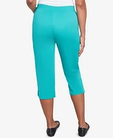 Alfred Dunner Petite Nantucket Tailored Tulip Hem Capri Pants