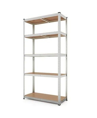 5-Tier Heavy Duty Metal Shelving Unit with 2000 Lbs Total Load Capacity