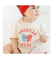 Sweet Wink Baby Girls American Babe Short Sleeve Romper