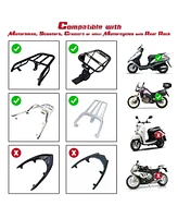 Ahr 35L Motorcycle Tour Tail Box Scooter Trunk Storage Lock Carrier Case for Helmet
