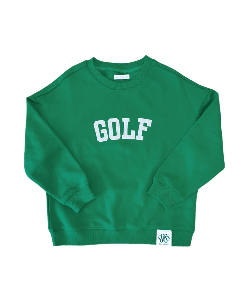 Bits & Bows Baby Unisex Golf Cotton Crewneck Sweatshirt