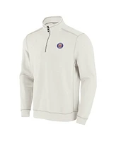Tommy Bahama Men's Cream Detroit Tigers Sport Tobago Bay Tri-Blend Half-Zip Sweatshirt