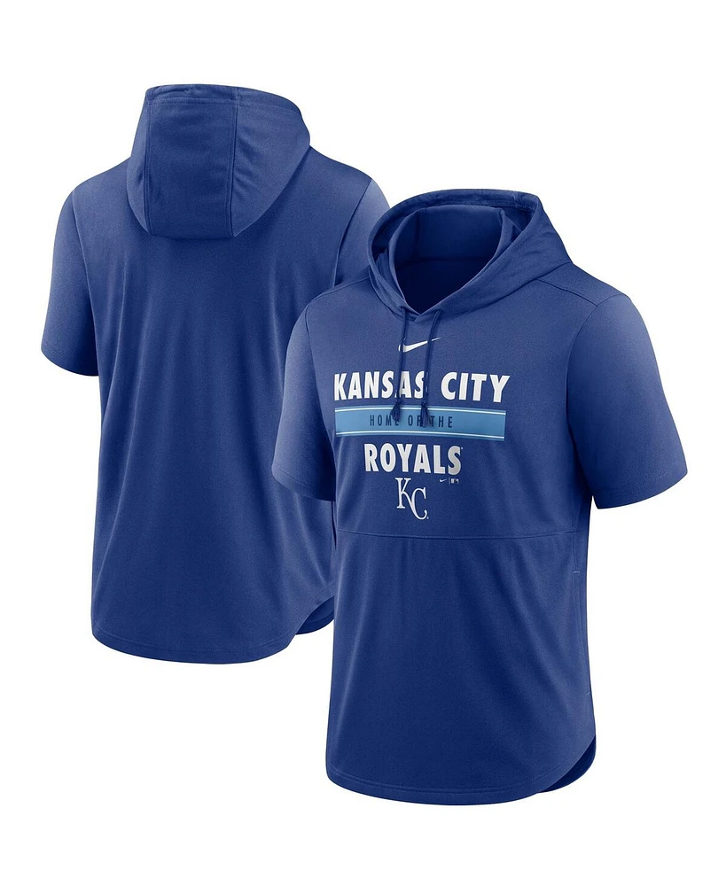Nike Men's Royal Kansas City Royals Home Team Short Sleeve Performance Hoodie