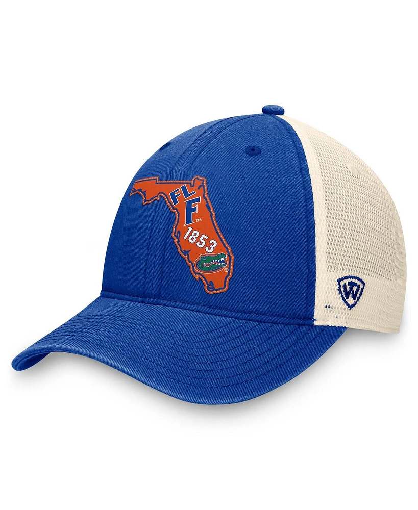 Top of the World Men's Royal Florida Gators Roots Adjustable Hat