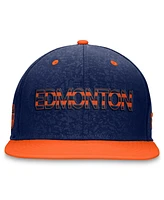 Fanatics Men's Navy Edmonton Oilers Snapback Hat