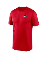 Nike Men's Red Georgia Bulldogs 2025 Sideline Small Logo Legend Performance T-Shirt