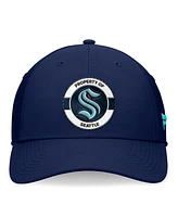 Fanatics Men's Deep Sea Blue Seattle Kraken Authentic Pro Training Camp Flex Hat