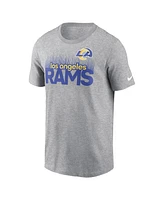 Nike Men's Heather Gray Los Angeles Rams Local Essential T-Shirt