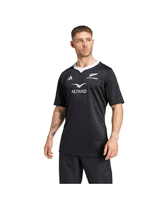 Adidas Men's Black New Zealand Rugby 2024/25 Ferns Home Replica Jersey