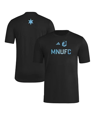 Adidas Men's Black Minnesota United Fc 2025 Jersey Hook Aeroready T-Shirt