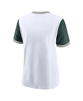 Nike Women's White Michigan State Spartans Legacy Fundamental Expression Tri-Blend T-Shirt