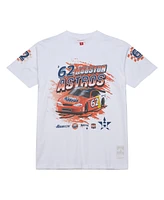 Mitchell & Ness Men's White Houston Astros Speedway Car T-Shirt