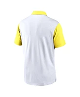 Nike Men's White Oregon Ducks Campus Pattern Vapor Performance Polo Shirt