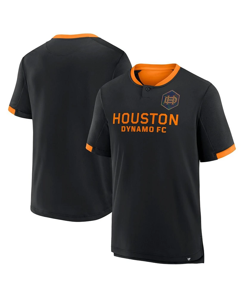 Fanatics Men's Black Houston Dynamo Fc Stoppage Time Striker T-Shirt
