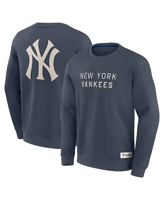 Fanatics Men's Blue New York Yankees Elements Future Ground Lettering Pullover Sweatshirt