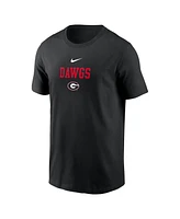Nike Men's Georgia Bulldogs 2-Hit Stacked T-Shirt