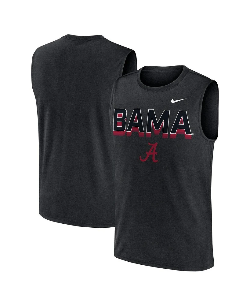 Nike Men's Black Alabama Crimson Tide Primetime Tricode Legend Performance Tank Top