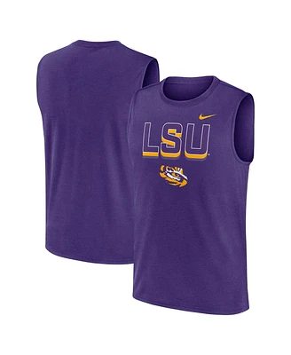 Nike Men's Purple Lsu Tigers Primetime Tricode Legend Performance Tank Top