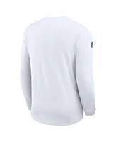 Nike Men's White Dallas Cowboys Sideline Coaches Uv Performance Long Sleeve T-Shirt