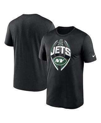 Nike Men's Black New York Jets Legend Icon Performance T-Shirt